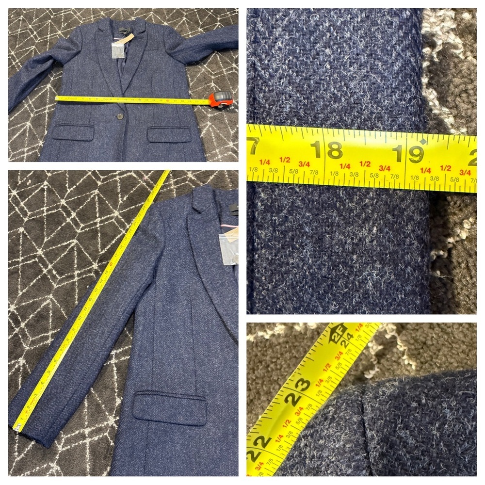 NWT! J. Crew Alfie blazer in navy English wool herringbone - Picture 9 of 11